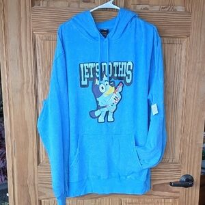 Blue 'Let's Do This' Hooded Sweatshirt